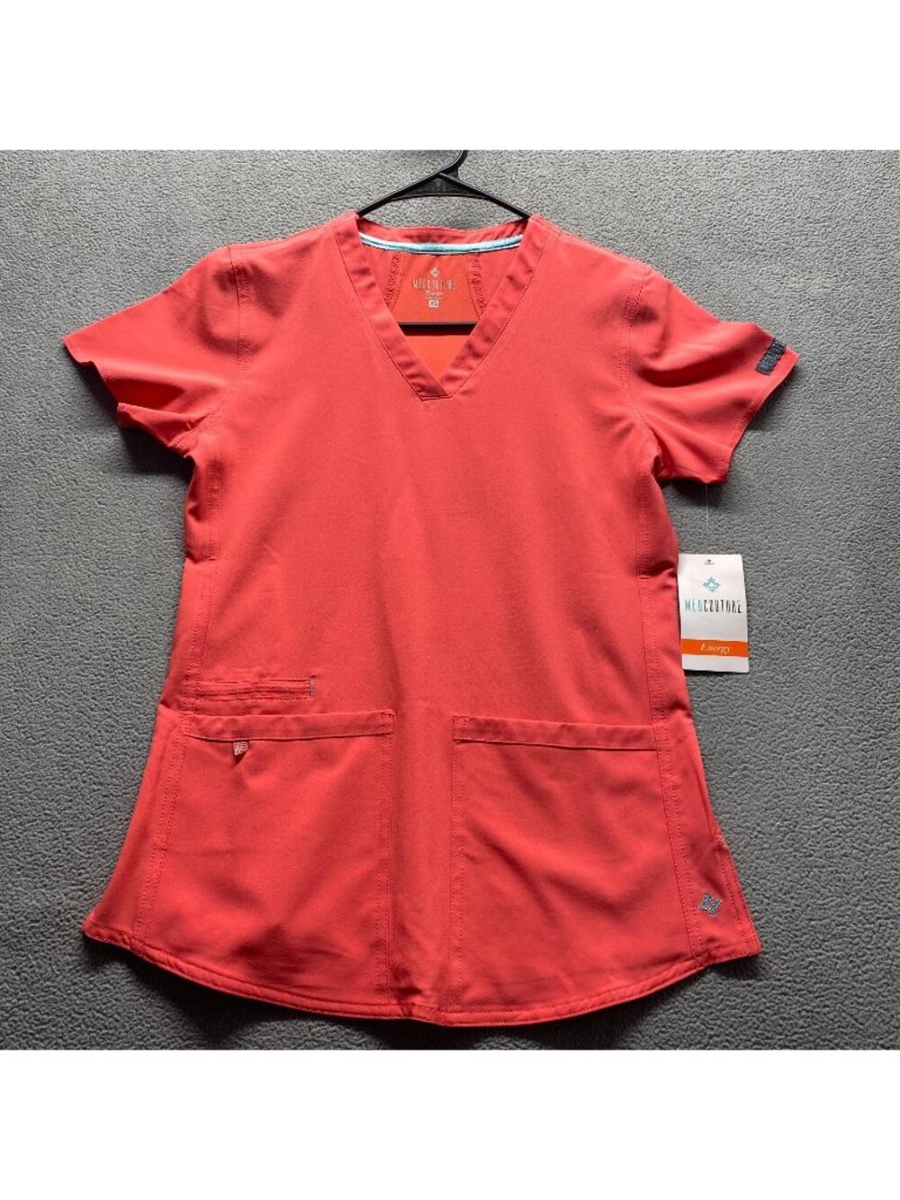Women’s Med Couture Energy Collection' Racerback Shirtail Oorange Size XS NWT